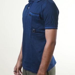 Gf Ferre Navy Blue Polo Tshirt