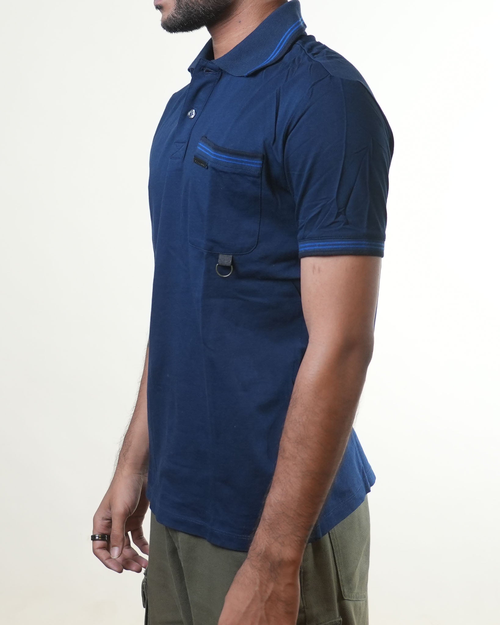 Gf Ferre Navy Blue Polo Tshirt