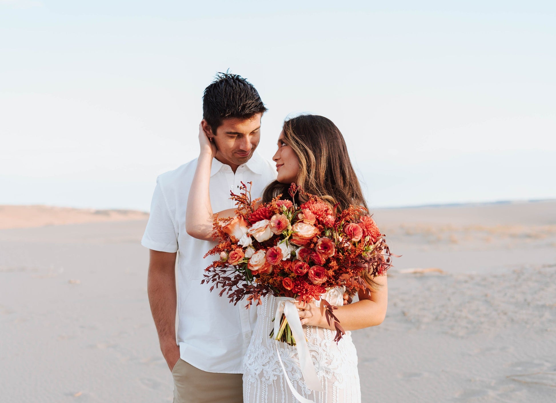 Desert Orange Rustic Wedding