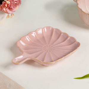 Ocean Square Plate with Handle Pink