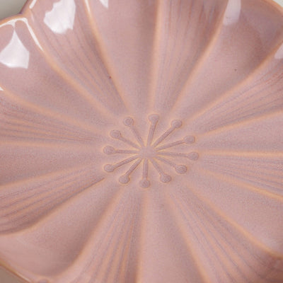 Ocean Square Plate with Handle Pink