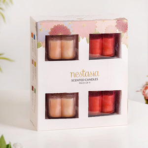 Lavender Bubbly Scented Candle Gift Set Of 4