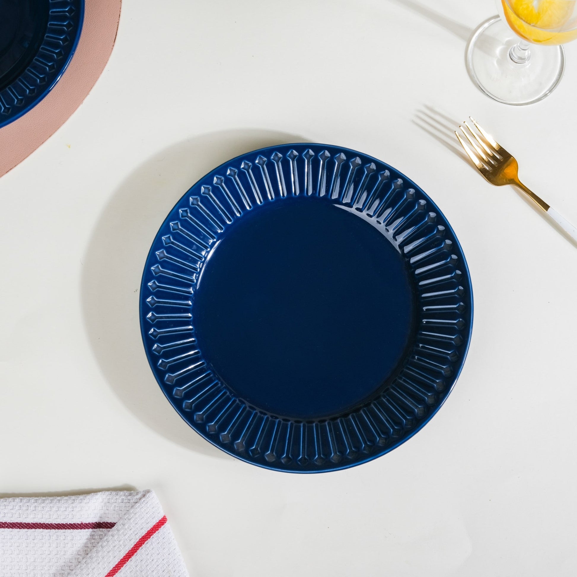 Royal Pasta Plate Blue 9 Inch