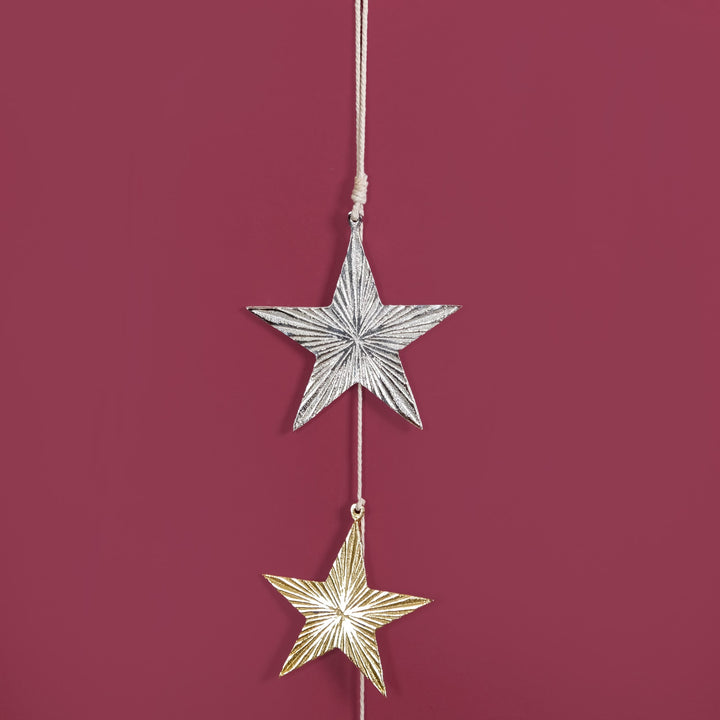 Glam Festive Christmas Star Garland