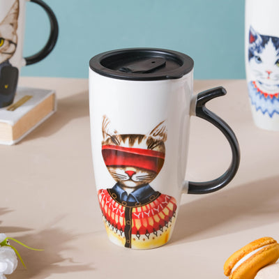 Tall Cat Mug