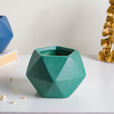 Green Abstract Plant Pot