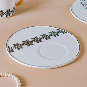 Geometric Cup And Plate Set