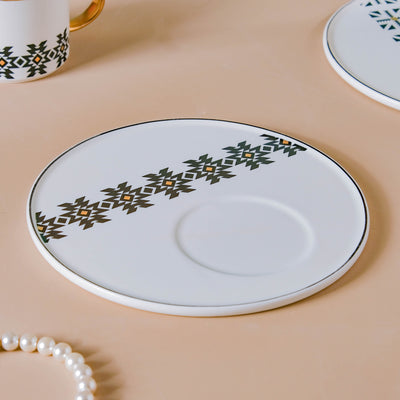 Geometric Cup And Plate Set
