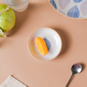 House of Eden Blue Leaf Dessert Plate 50ml