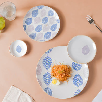 House of Eden Blue Leaf Dessert Plate 50ml