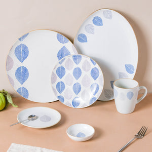 House of Eden Blue Leaf Dessert Plate 50ml