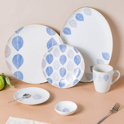 House of Eden Blue Leaf Dessert Plate 50ml