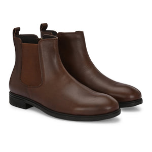 Egoss Leather Chelsea Boots For Men