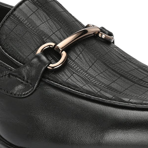 Egoss Platinum Printed Loafers For Men