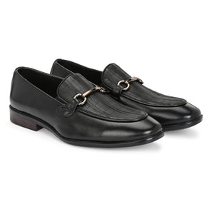 Egoss Platinum Printed Loafers For Men