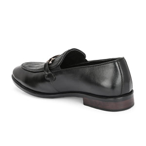 Egoss Platinum Printed Loafers For Men