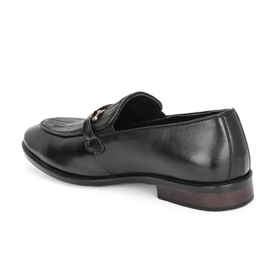 Egoss Platinum Printed Loafers For Men