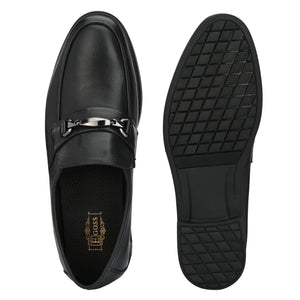 Egoss Leather Buckled Slip On Shoes For Men