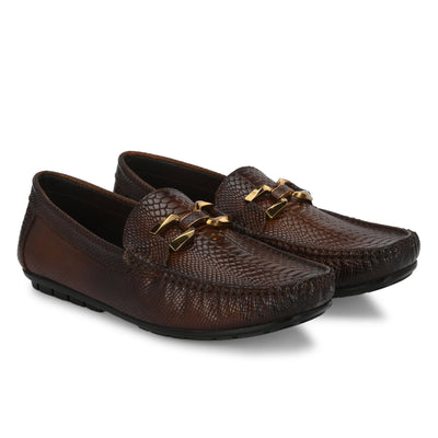 Egoss Platinum Loafers For Men