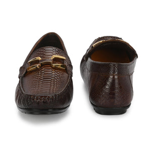 Egoss Platinum Loafers For Men
