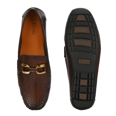 Egoss Platinum Loafers For Men
