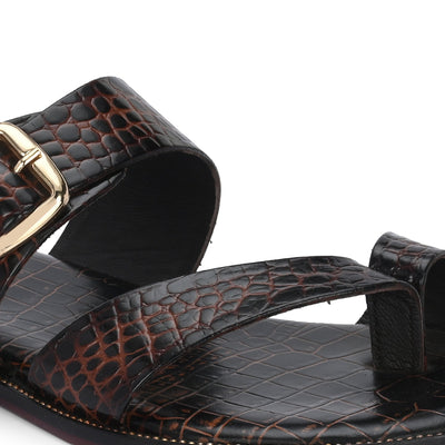 Egoss Ethnic Slippers For Men