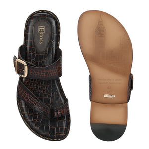 Egoss Ethnic Slippers For Men
