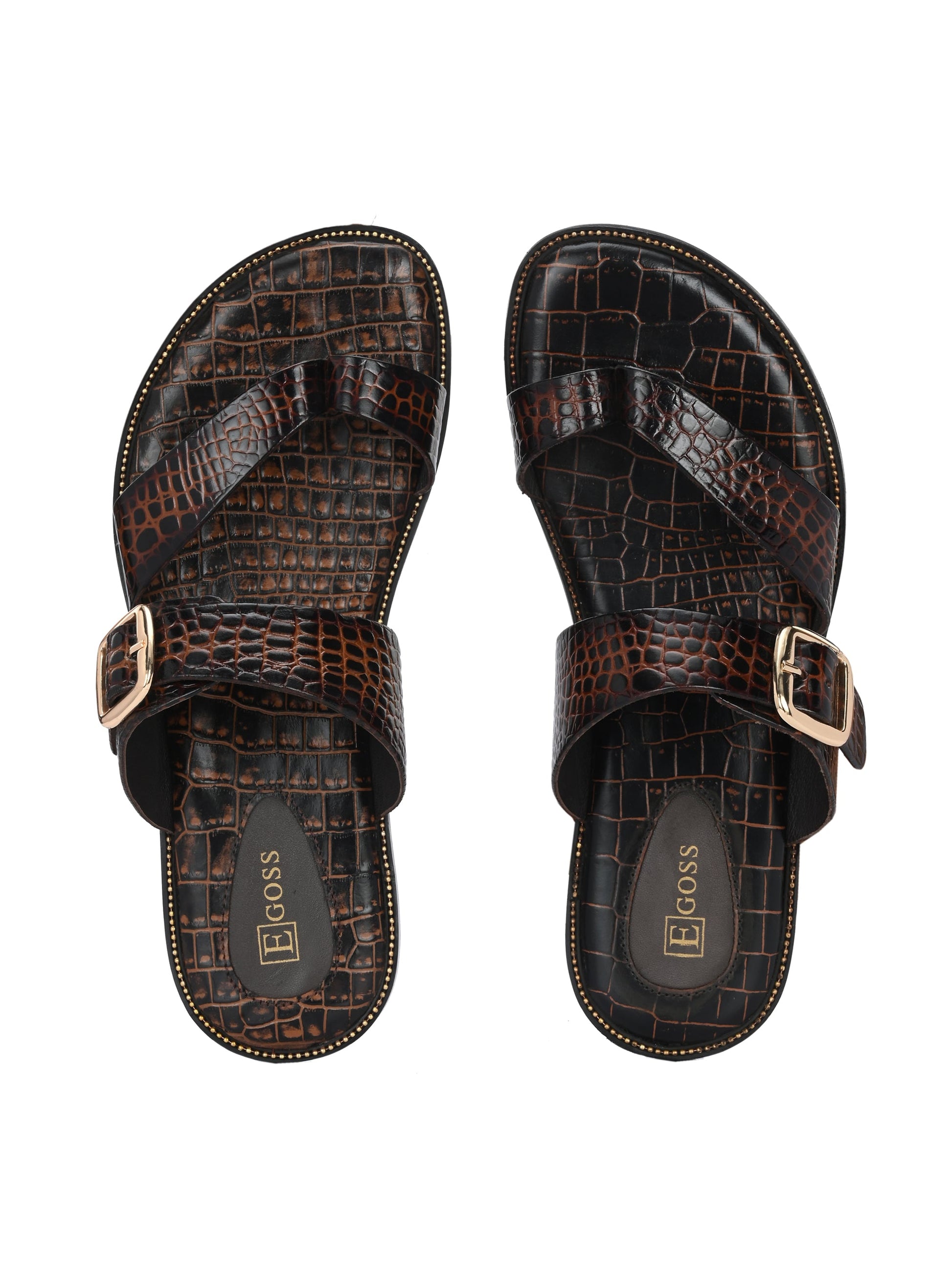 Egoss Ethnic Slippers For Men