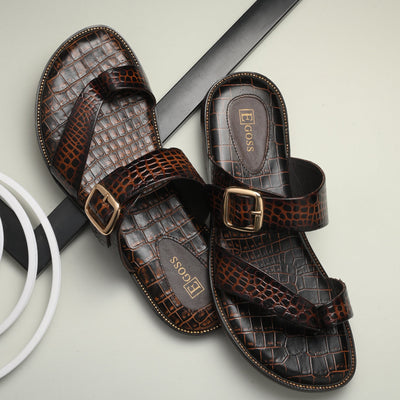 Egoss Ethnic Slippers For Men