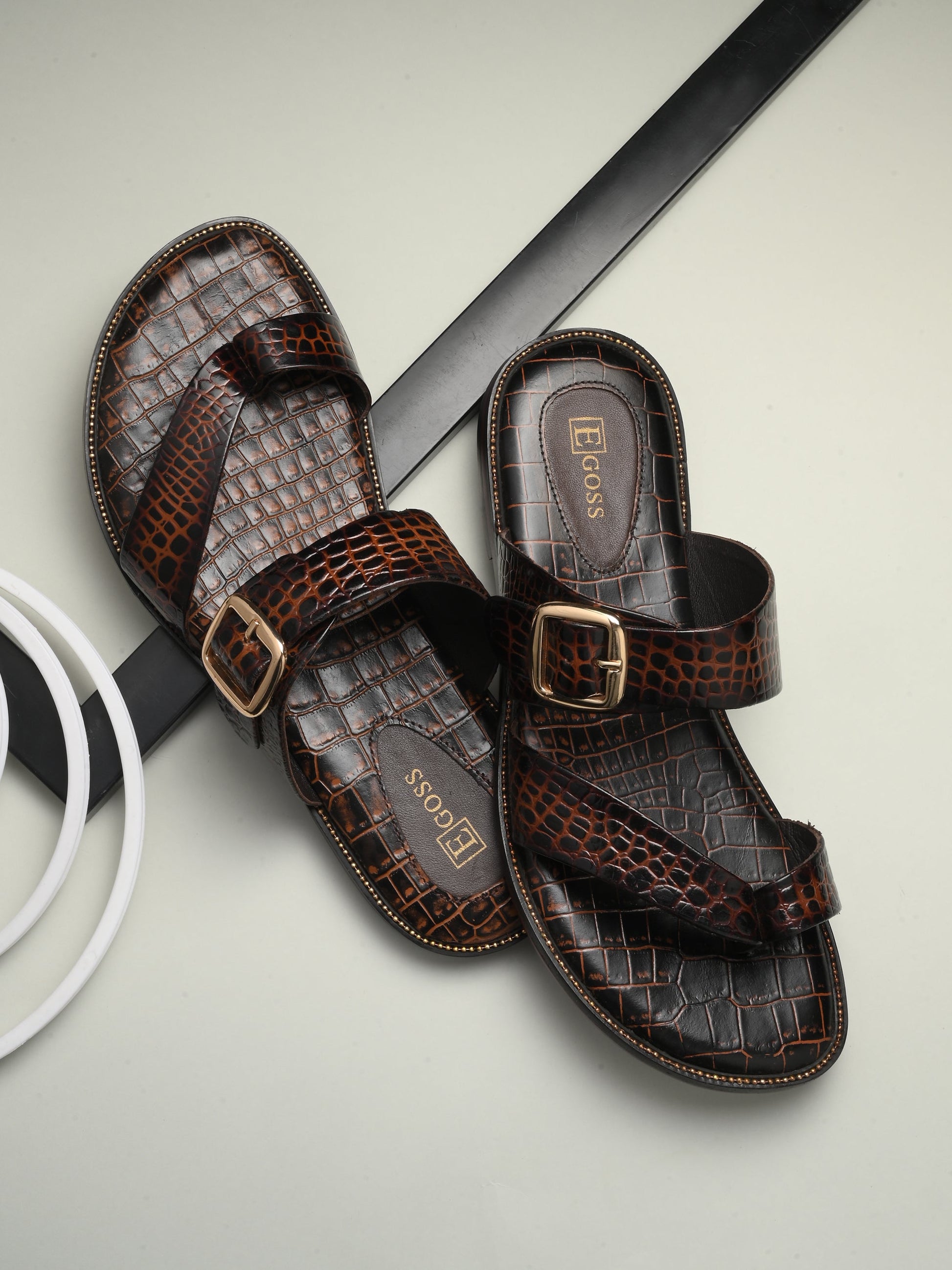 Egoss Ethnic Slippers For Men