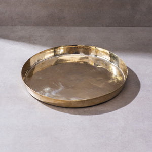 Ayurveda Starter Kit (1 Brass Kadhai, 1 Copper Tumbler, 1 Kansa (Bronze) Thaali - 10.5