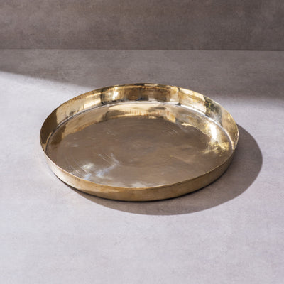 Ayurveda Starter Kit (1 Brass Kadhai, 1 Copper Tumbler, 1 Kansa (Bronze) Thaali - 10.5