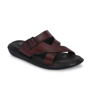 Egoss Leather Slippers For Men