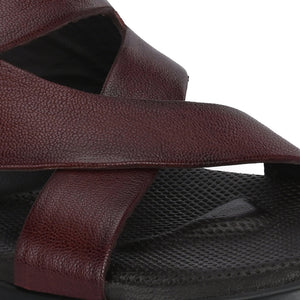 Egoss Leather Slippers For Men