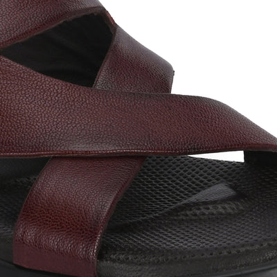Egoss Leather Slippers For Men