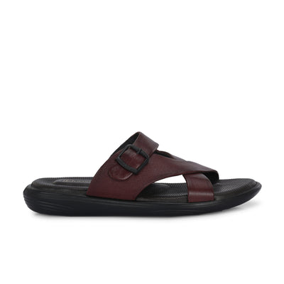 Egoss Leather Slippers For Men