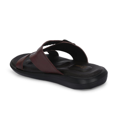 Egoss Leather Slippers For Men