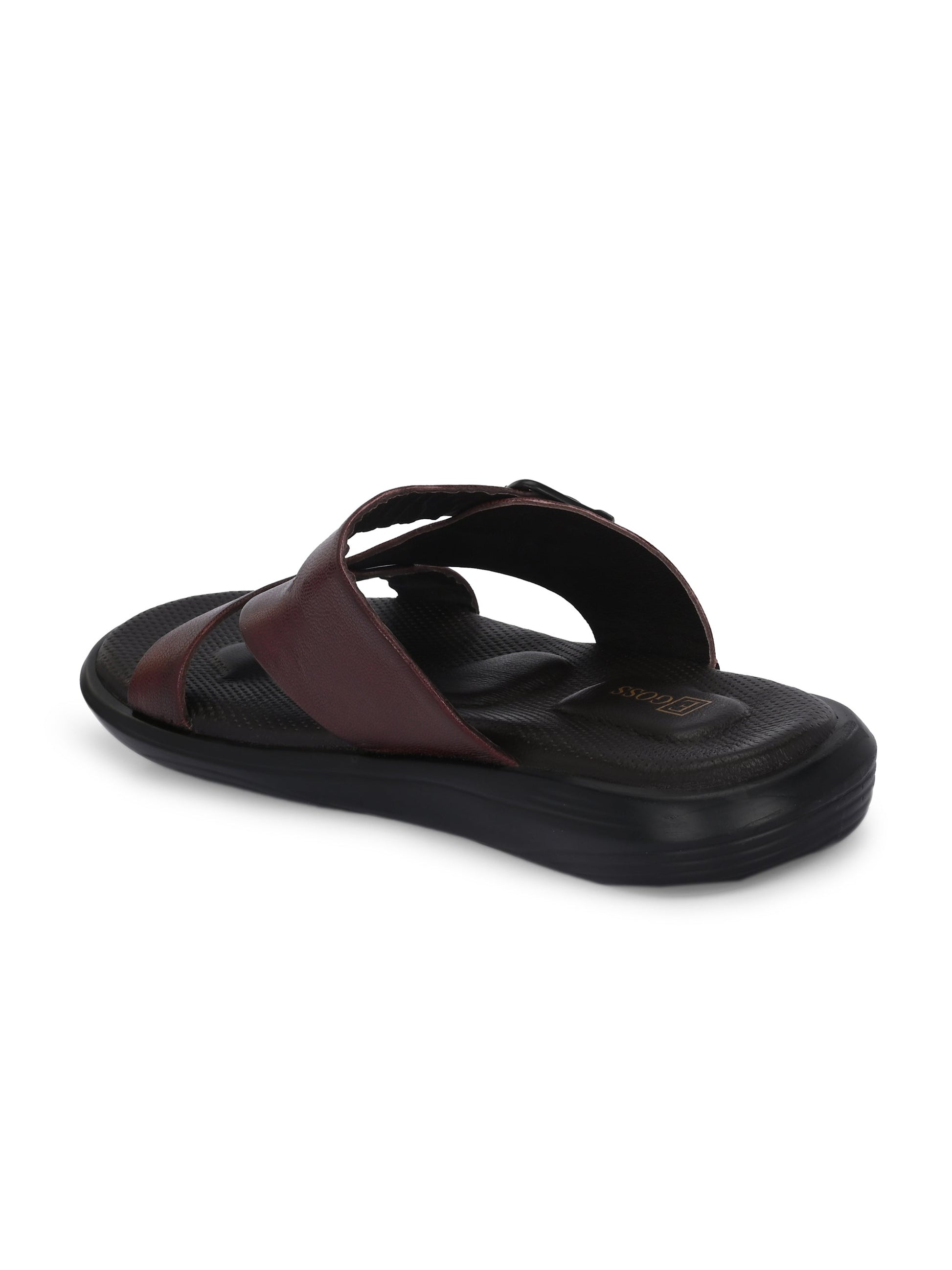 Egoss Leather Slippers For Men