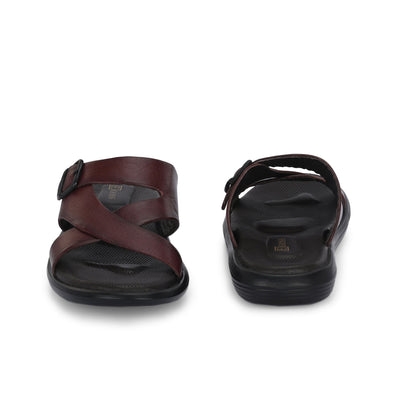 Egoss Leather Slippers For Men