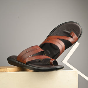 Egoss Leather Slippers For Men