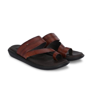 Egoss Leather Slippers For Men