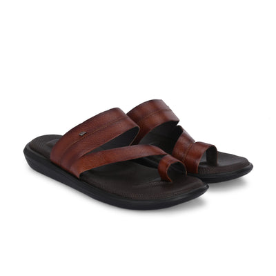 Egoss Leather Slippers For Men