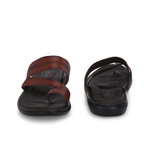 Egoss Leather Slippers For Men