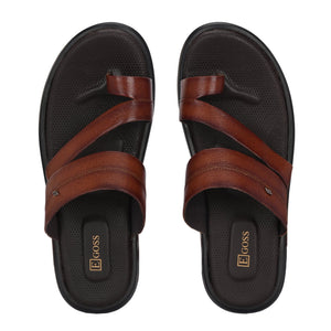 Egoss Leather Slippers For Men