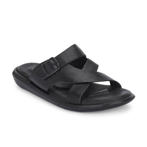Egoss Leather Slippers For Men