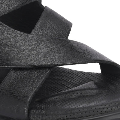 Egoss Leather Slippers For Men