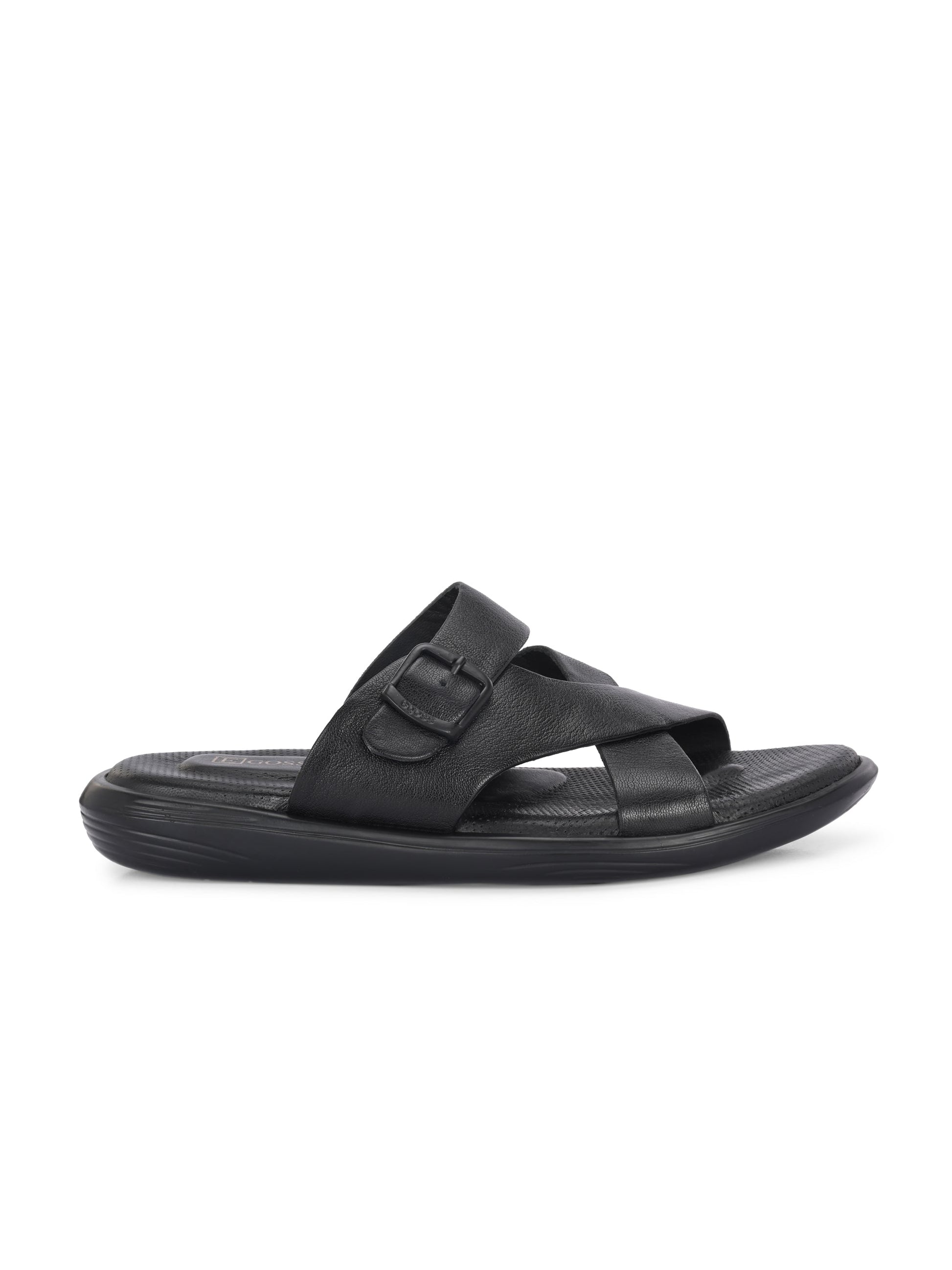 Egoss Leather Slippers For Men