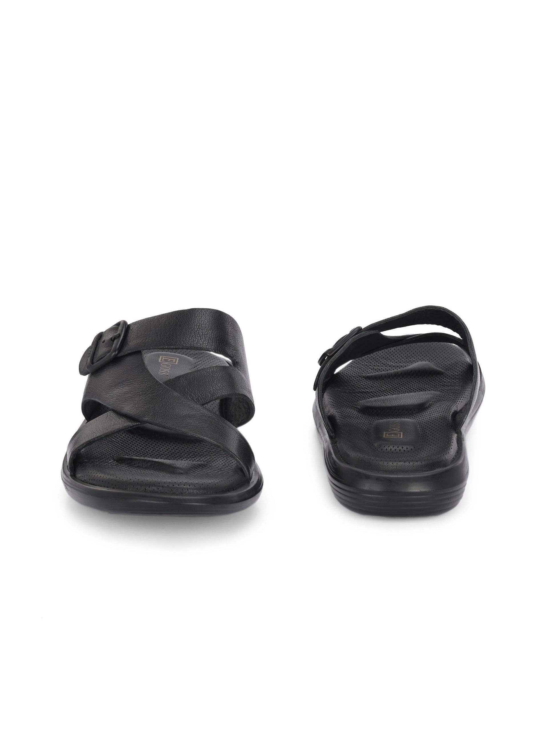 Egoss Leather Slippers For Men