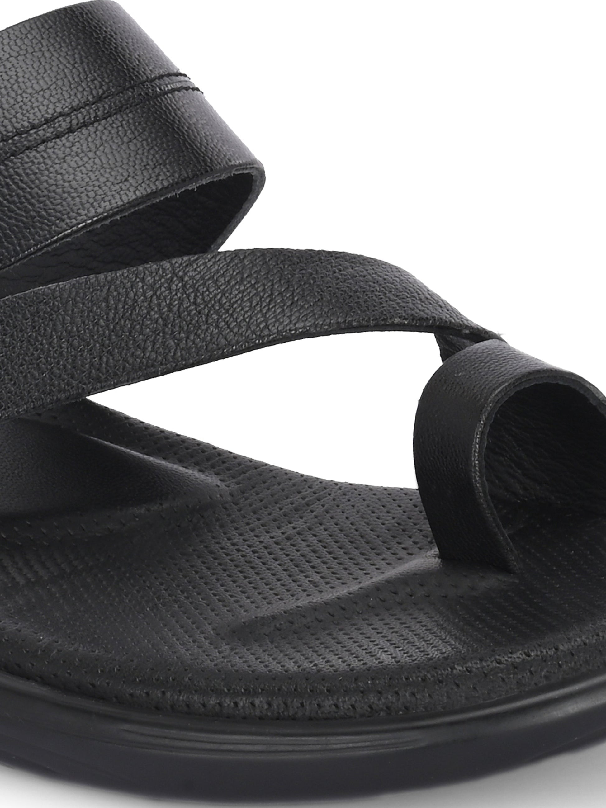Egoss Leather Slippers For Men