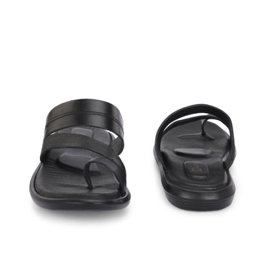 Egoss Leather Slippers For Men